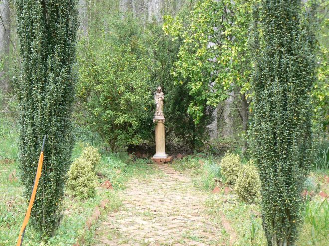 entrance to cutting garden